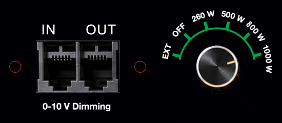 1000W XL controls