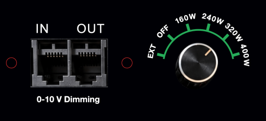 400W controls